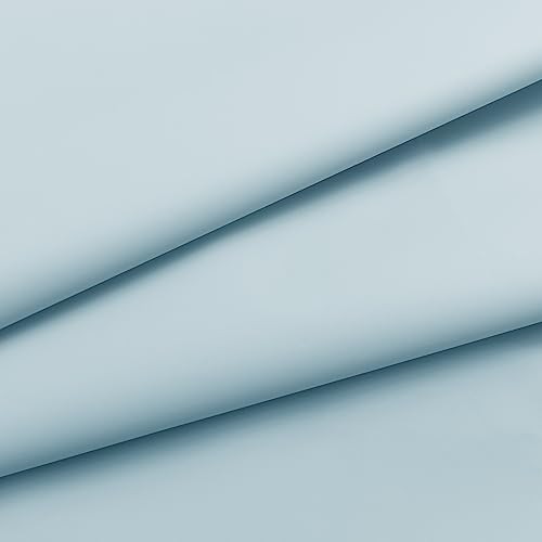 Barossa Design Shower Curtain Liner Light Blue, Standard Size | Premium PEVA, BPA & PVC Free, No Chemical Smell, Metal Grommets, Lightweight Shower Curtain with 3 Magnets for Bathroom - color: Light Blue, size: 72"W x 72"L (Pack of 1)
