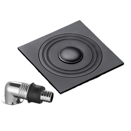Carpet Tiles Stainless Steel Glass Wiper Bronze Silicone Home Bathroom Scraper Squeegee for Shower Window Practical Scrapers,Antique Black,Fully Enclosed Washing Machine 10 * 10cm - color: Antique Black