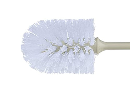 Superio Toilet Brush with Holder, Heavy-Duty Durable Bristles, Long Handle with Comfort Grip, Deep Cleaning Bathroom Toilet Bowl Brush, Beige - size: Toilet Brush - 1 Pack