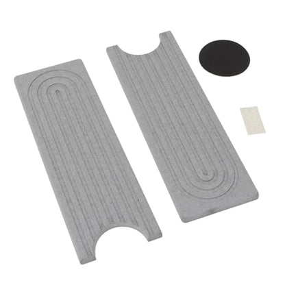 Aramox Diatomite Faucet Mat, Fast Drying Absorbent Pad with Sanding Tool, Light Gray, 23.6x3.9 Inch, for Kitchen Bathroom RV Countertop - color: Light Gray