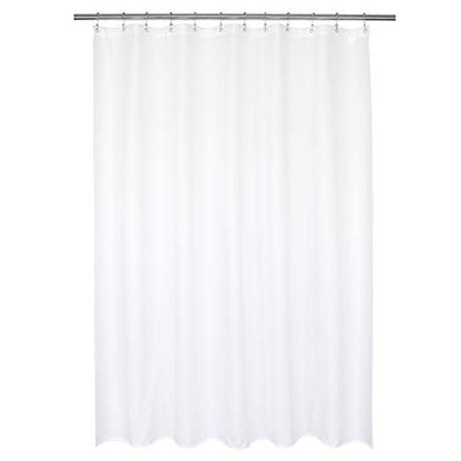 Barossa Design 70x72 Fabric Shower Curtain Liner Pure White | Soft Microfiber Cloth, Waterproof, Hotel Quality, Machine Washable, 70W x 72H for Bathroom/Tub - color: Pure White, size: 70"W x 72"L (Pack of 1)