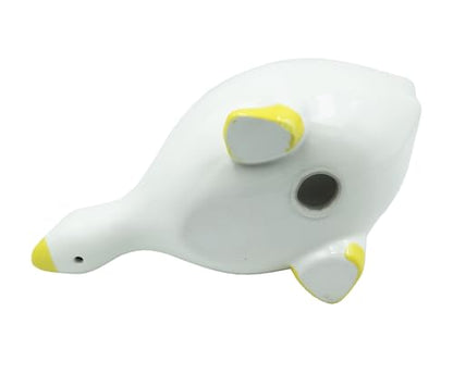 Duck Ceramic Soap Dish with Drain, 7.87 Inch Cute Duck Shaped Soap Tray, Sponge Holder, for Shower,Bathroom,Bar,Kitchen - color: Duck Soap Dish