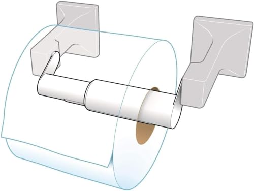 Standard Toilet Paper Holder Extender, Gold | Extra-Large Rolls Perfect for Double, Triple Rolls in Regular or Ceramic Bathroom wall Holders - color: Gold