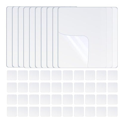 ZOMPAGO Heavy Duty Double Sided Mounting Square Tape Picture Hanging 50PCS | Waterproof, strong high strength adhesion, removable no residue, shower applicable, durable wall mounting adhesive dots - size: 50PCS（Square）