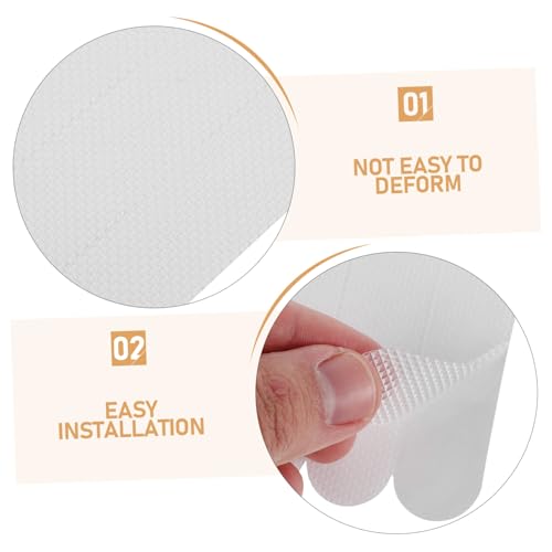 24pcs Non-Slip Bath Stickers Transparent Peva Adhesive Safety Strips for Tub Shower Stairs Easy Installation Strong Grip for Boy Girl Adults