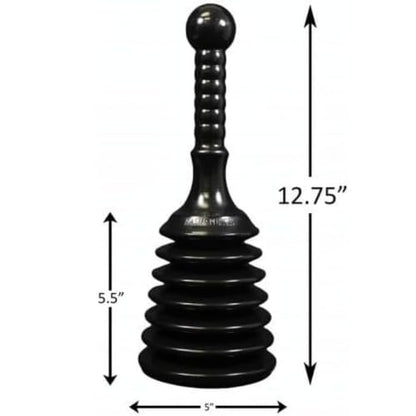 Master Plunger MPS4 Sink & Drain Plunger for Kitchen Sinks, Bathroom Sinks, Showers, and Bathtubs. Small and Strong Design with Large Bellows Commercial & Residential Use, Black
