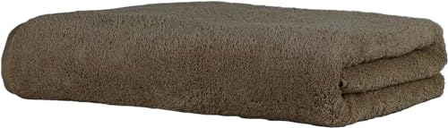 LA' HAM MAM FINE LIVING Luxury Turkish Cotton Towels Easy Care, Extra Soft & Absorbent, Hotel & Spa Quality, Kitchen & Bathroom Turkish Towels Bath Sheet (Oversized 40"x80"), Dark Brown - color: Dark Brown, size: Bath Sheet (Oversized 40"x80")