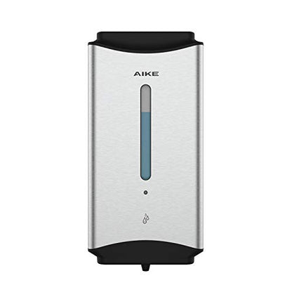AIKE Heavy Duty Automatic Soap Dispenser,37oz for Bathroom,Brushed Steel | 5-Level and Savety Key for Commercial(4*AA Batteries Not Included),Screw Wall Mount for Space-Saving,Stainless Steel AK1206 - color: Brushed Stainless Steel