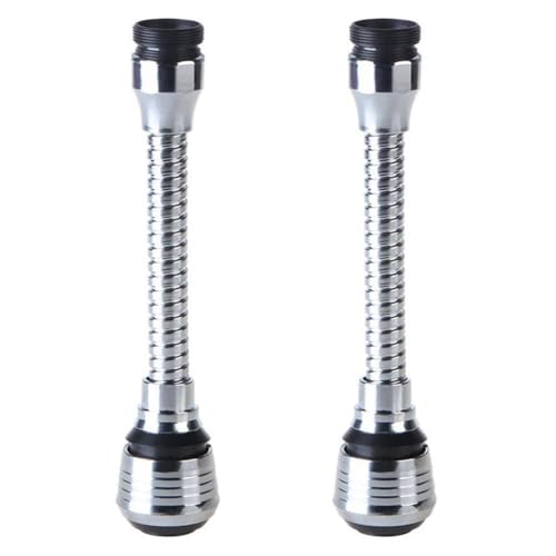 2Pcs Kitchen Faucet Extender Universal Faucet Spray Head 360° Swivel Adjustable Nozzle Spout for Bathroom Kitchen Tap Nozzle Filter Adapter