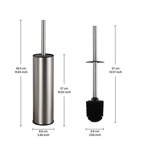 BGL Toilet Brush and Holder,Stainless Steel Toilet Brushes for Bathroom with Holder, Toilet Bowl Brush and HolderBrushed Nickel - color: Brushed Nickel