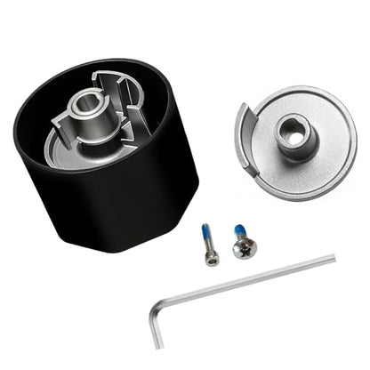 All Metal Replacement for 100657 Moen Tub/Shower Lever Handle,Compatible with Moen Valve Systems and trol Valve,A Fashionable Polygonal knob Style,Matte Black