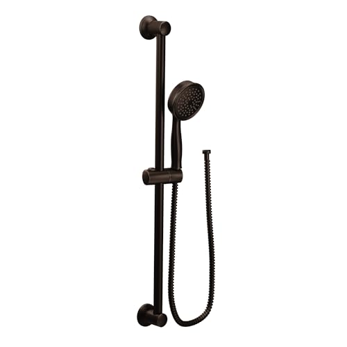 Moen Eco-Performance Oil-Rubbed Bronze Detachable Handheld Showerhead with 69-Inch-Long Hose Featuring 24-Inch Slide Bar, 3668EPORB - color: Oil Rubbed Bronze