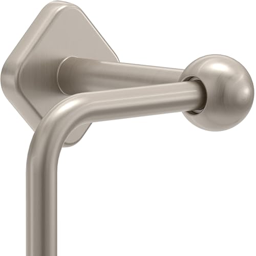 Franklin Brass Brushed Nickel Toilet Paper Holder, Wall Mount European Style Open Arm Single Post - Gainesville GNV50-SN - color: Satin Nickel