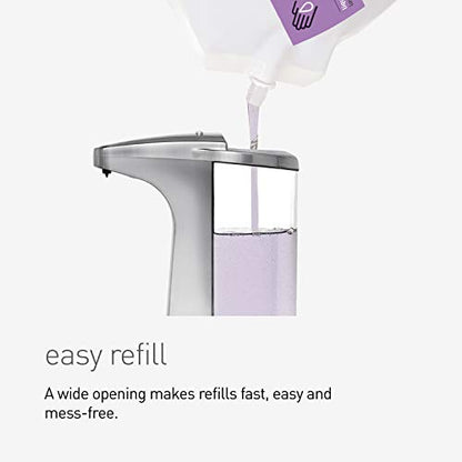 simplehuman 8 oz. Touch-Free Sensor Liquid Soap Pump Dispenser with Soap Sample,Brushed Nickel,(Pack of 6) - color: Brushed, size: 8 oz. Battery Operated (Pack of 6)
