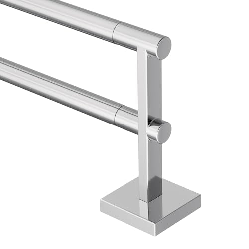 Moen BP1822CH Triva 24" Double -Towel Bar, Chrome | Wall Mounted, Dual Towel Holder - color: Chrome