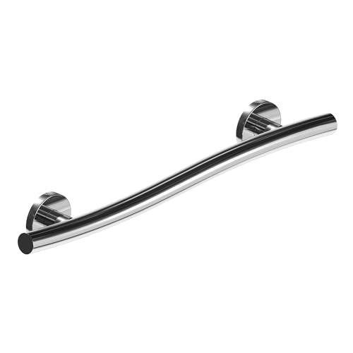 HEALTHCRAFT Wave Grab Bar 24" Single Pack, ADA Rail - Polished Chrome | Wave-shaped decorative grab bar, ADA compliant, 500 lb capacity - color: Polished Chrome, size: 24" 1-Pack