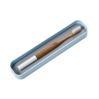 madesmart Drying Stone Toothbrush Tray, Blue | diatomite, fast drying surface, non slip feet, toothpaste floss, dental items, bathroom counter, woman owned - color: Blue