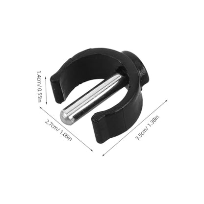 8pcs Replacement Rails Locking Clips and C-Shaped Buckles for Toilet Safety Frames, 22mm Tube Pin Locks for Adjustable Raised Seat, Walker Attachments and Cane Accessories
