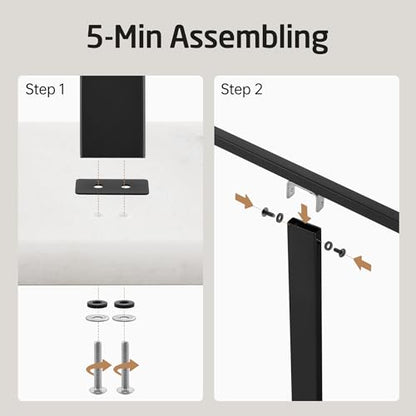KES Standing Towel Rack, 2-Tier Towel Racks for Bathroom Freestanding with Marble Base, Upgrade Steady Design, SUS304 Stainless Steel Matte Black, BTH217-BK - color: White Marble & Black Bar, size: 33” H (2-tier)