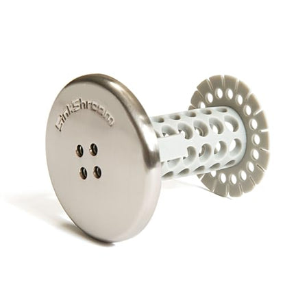 SinkShroom Revolutionary Bathroom Sink Drain Protector Hair Catcher, Strainer, Snare, Nickel Edition - color: Sinkshroom Nickel Edition