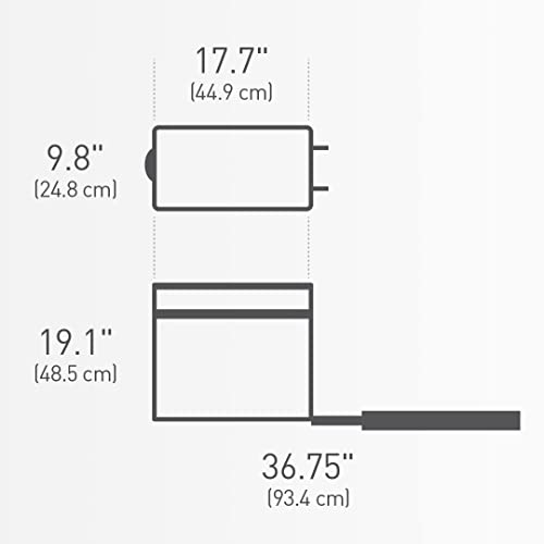 simplehuman Under Counter Pull-Out Can, 30L / 8 Gallon In-Cabinet Trash Can, Heavy-Duty Steel Frame, Commercial-Grade Ball-Bearing Tracks, Hides Trash Inside the Cabinet - size: 30L