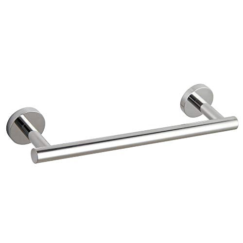 GERZ 12-Inch Hand Towel Holder Modern Towel Ring Hand Towel Bar Towel Hanger Wall Mount, Polished Finish AG1101C30.5-JG - color: Chrome, size: 12 Inch (Pack of 1)