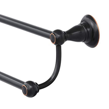 Delta Porter 24 in Wall Mount Double Towel Bar Bath Hardware Accessory in Oil Rubbed Bronze 78425-ORB
