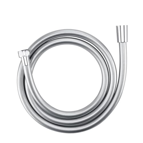48 Inches Shower Bidet Hose Replacement Silver | Rv Shower Hose Showerhead Hose For Faucet, Showerhead, Sprayer, Bidet, Pet Cleaning,4 ft Hand Held Shower Hoses Replacement - color: Silver, size: 48 In
