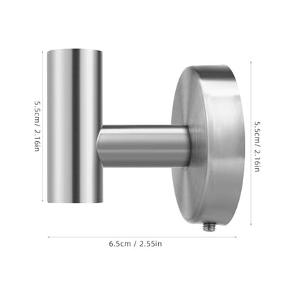 Heavy Duty Stainless Steel Coat Hooks 2pcs Wall Mounted Robe Hanger Hooks Bathroom Towel Holders for Home and Office Organization