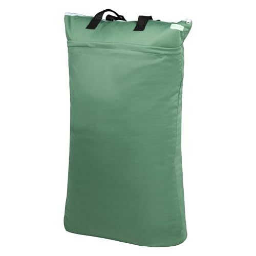 wegreeco Reusable Hanging Wet Dry Cloth Diaper Bag (Pea green) - color: Pea green