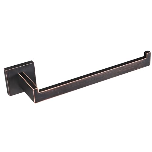 LANC Bathroom Hand Towel Holder Oil Rubbed Bronze Hand Towel Bar 10 Inche Right Side Square Towel Ring for Bathroom Lavatory Wall Mounted 304 Stainless Steel Modern Towel Racks Hanger, A8806ORB - color: Oil Rubbed Bronze, size: 1 Pack(Right Hand)