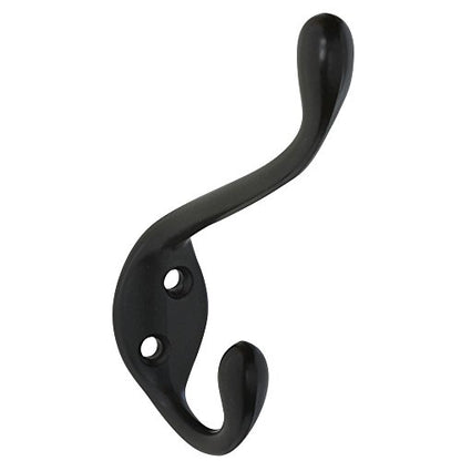 National Hardware Heavy Duty Garment Hook, Die Cast Zinc, Oil Rubbed Bronze | 3.57 in Projection Holds Up to 35 lb on Walls or Over Doors; 4.59 in H X 1.02 in W, Fasteners Included
