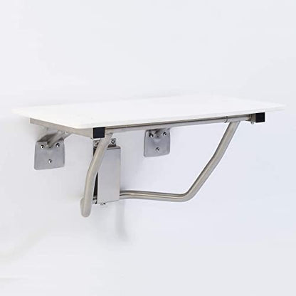 Folding Shower Chair for Elderly and Disabled | ADA Folding Shower Seat Wall Mounted Holds up to 400 lbs | High Density Polymer Shower Chair for Inside Shower 304 Stainless Steel | 28" x16” - size: 28