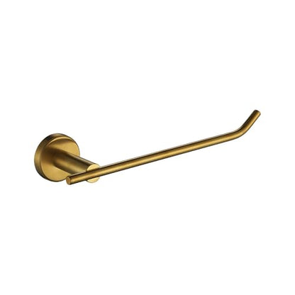 JQK Hand Towel Bar, Brushed Gold Stainless Steel Towel Ring Holder for Bathroom, 9 Inch Wall Mount, TR100-BG - color: Gold, size: 9 Inch (Right)