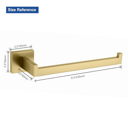 TASTOS Premium Stainless Steel Hand Towel Holder, Square Hand Towel Ring Heavy Duty Wall Mounted Modern Hand Towel Bar for Bathroom Kitchen, Brushed Gold - color: Brushed Gold