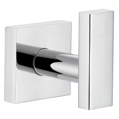 Angle Simple Bathroom Towel Hook, Square Robe Coat Hook, Polished Chrome | Solid SUS304 Stainless Steel, Modern & Heavy Duty Bath Towel Holder, for Shower Kitchen Entryway, Screws Wall Mount - color: Polished Chrome