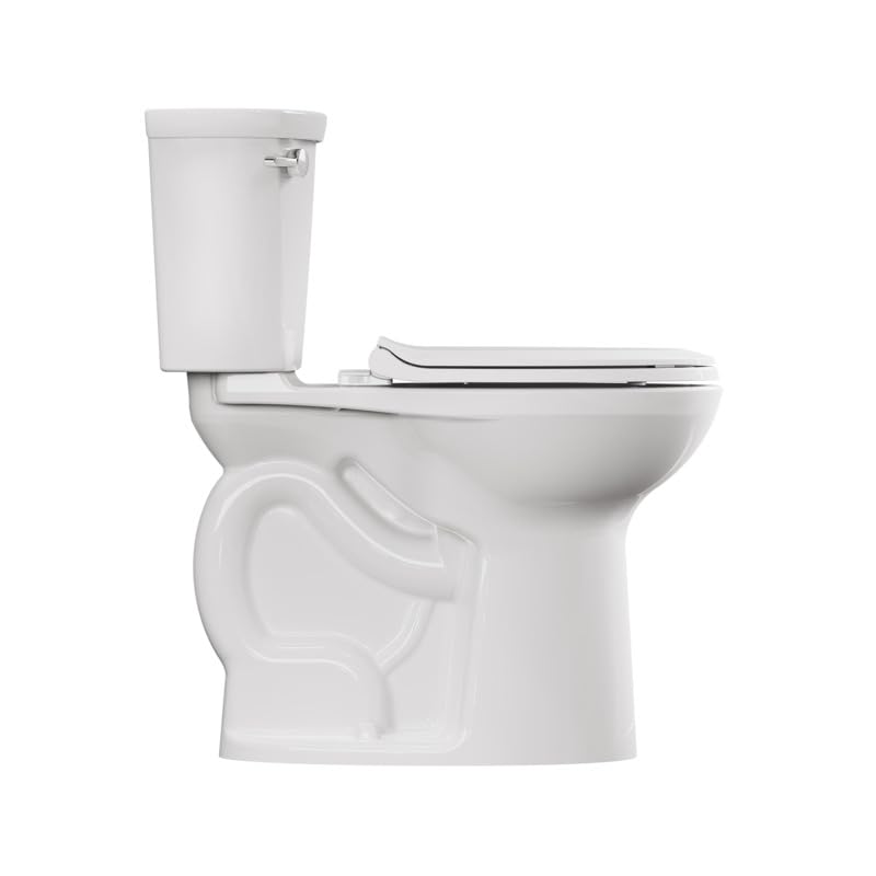 American Standard Cadet PRO Two Piece Round Toilet, 1.28 GPF, White - size: 10" rough-in