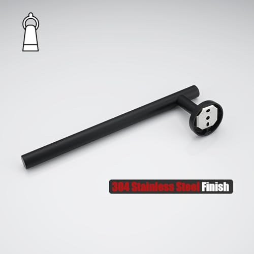 JQK Hand Towel Holder Towel Ring Black, 10 Inch Thicken 0.8mm 304 Stainless Steel Bathroom Hand Towel Bar, 9 Inch Useable Length Wall Mount Towel Rack Hanger, Matte Black, THH110L9-PB - color: Matte Black