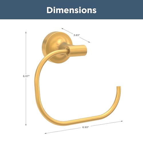 Franklin Brass Voisin (1-Pack) Hand Towel Ring Satin Gold Holder for Wall Mount Round Hanger for Kitchen, Bathroom Accessories VOI46-BB - color: Satin Gold