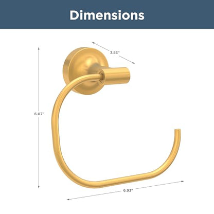 Franklin Brass Voisin (1-Pack) Hand Towel Ring Satin Gold Holder for Wall Mount Round Hanger for Kitchen, Bathroom Accessories VOI46-BB - color: Satin Gold