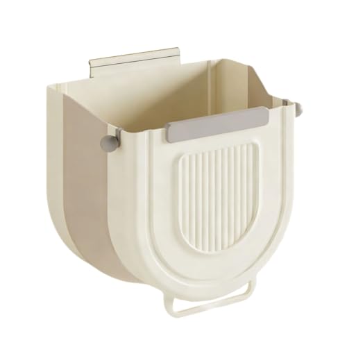 Foldable Wall Mounted Trash Bin Hanging Kitchen Bathroom Garbage Bin Space Saving Large Capacity Waste Can Modern