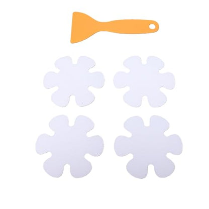 Zopsc Non Slip Bathtub Stickers, 24 Pcs Transparent Shower Decals with Scraper, Anti Slip Safety Treads for Bathtub Shower Floor, for Kids Elderly