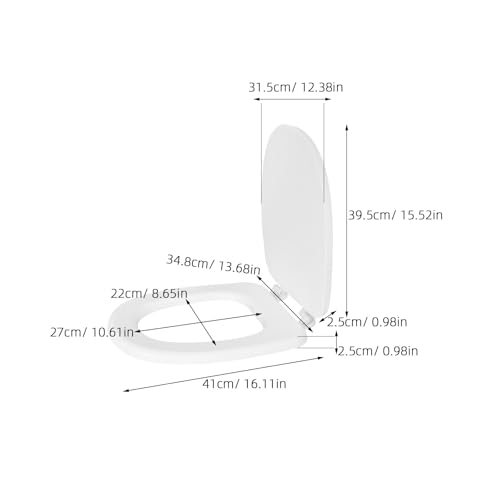 Soft Foam Toilet Seat Cushion Padded and Oval Toilet Seat Cover Thick White U-shaped Soft Cushion Bathroom and Rv Use