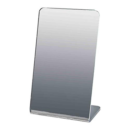 Marketing Holders Acrylic Mirror Slanted Back Counter Top Stand 3 x 5 Unframed Small Vanity Jewelry Makeup Retail Salons or Home Mirrors - size: 5"L x 3"W
