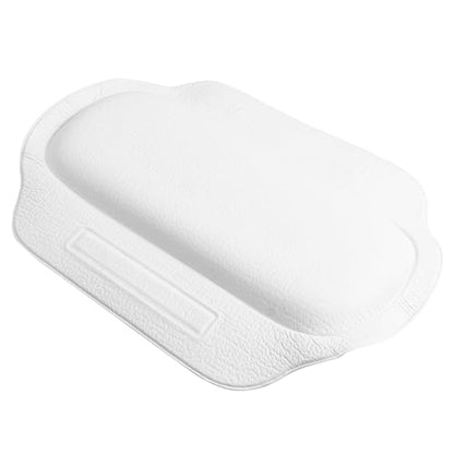Non-Slip Bath Pillow with Ultra-Large Suction Cups for Tub Spa Ergonomic Curved Cushion for Neck Shoulder and Back Support PVC Foam Bathtub Cushion for Relaxing Soaking Experience