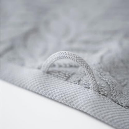 BAGNO MILANO Turkish Cotton Bath Towels, Hand Towels - Soft Plush Jacquard Collection - Highly Absorbent Towel Set (Light Grey, 6 pcs Towel Set) - color: Light Grey, size: 6 pcs Towel Set
