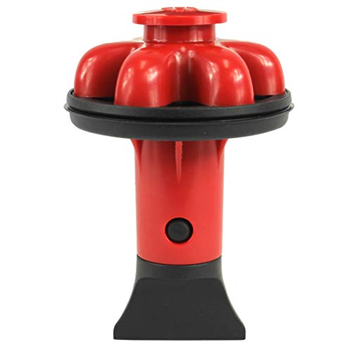 Danco 10761A Disposal Genie II Garbage Disposal Strainer and Stopper, Kitchen Sink Drain Splash Guard with Food Scraper, Red, 1-Pack - color: Red