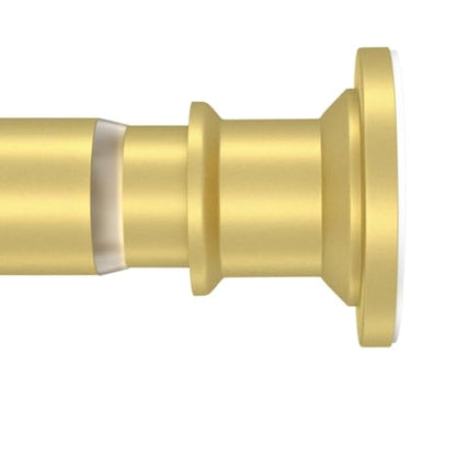 Gold Tension Rod 18-32 Inch, No Drill Spring Rod | Adjustable Stainless Steel Rod, No Drilling Required, Ideal For Closets And Small Windows - color: Gold