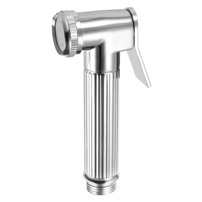 uxcell Handheld Bidet Sprayer for Toilet, Metal Bathroom Sprayer Kit Adjustable Water Pressure Control for Kitchen Bathroom Toilet Flushing Washing, Silver - color: Silver