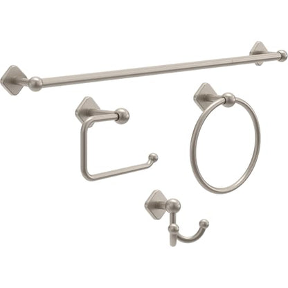 Franklin Brass Gainesville (1-Pack) Towel Hooks Satin Nickel Double Bathroom J Hooks Wall Mounted for Robes & Towels Hand Towel Hook Holder Kitchen, Bathroom Accessories GNV35-SN - color: Satin Nickel